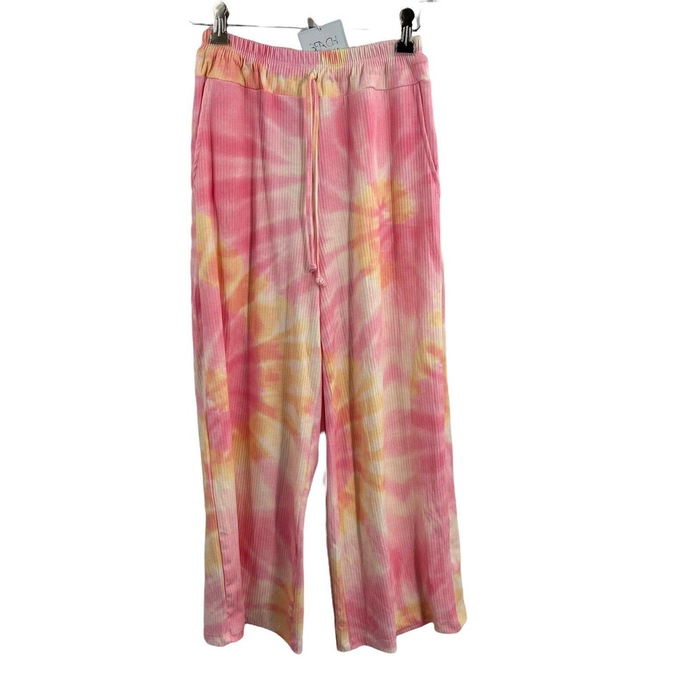 Beach‎ Break Pink Tie Dye Wide Leg Pant Size XS New